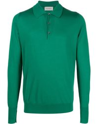 John Smedley - Finchley Long-Sleeved Polo Shirt - Lyst