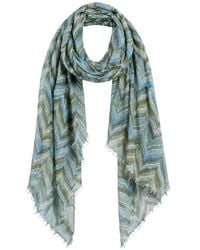 Hemisphere - Weaver-Print Knitted Scarf - Lyst