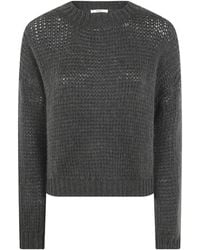 Nuur - Open-Knit Round-Neck Sweater - Lyst