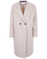Harris Wharf London - Abrigo de lana con doble botonadura - Lyst