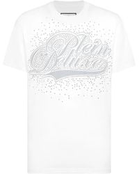 Philipp Plein - Rhinestone-Embellished T-Shirt - Lyst