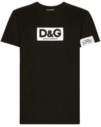 Dolce & Gabbana - T-Shirt mit Logo-Print - Lyst