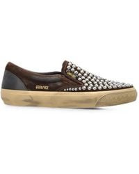 Golden Goose - Vce Stud-Embellished Sneakers - Lyst