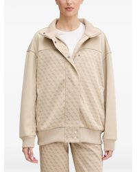 Guess - Monogram-Print Panelled Jacket - Lyst