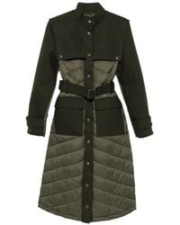 Patrizia Pepe - Quilted Panelled Coat - Lyst