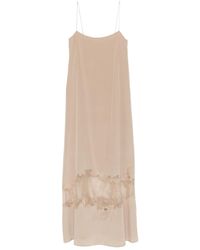 STAUD - Lace-trimmed Slip Dress - Lyst