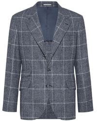 Brunello Cucinelli - Wol Gedeconstrueerd Jas - Lyst
