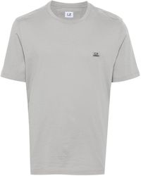 C.P. Company - Katoenen T-shirt Met Logo-applicatie - Lyst