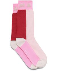 Marni - Intarsia-Knit Logo Socks - Lyst