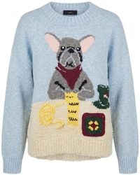 Alanui - Coco Intarsia Bouclé-Knit Sweater - Lyst