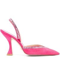 Stuart Weitzman - Rhinestone 105Mm Suede Pumps - Lyst