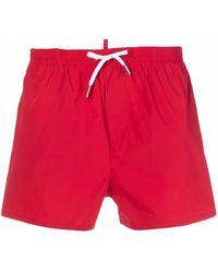 DSquared² - Icon-Print Drawstring Swim Shorts - Lyst