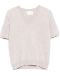 Lisa Yang - Lovisa Brushed V-Neck Sweater - Lyst