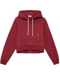 JW Anderson - Embroidered Drawstring Hoodie - Lyst