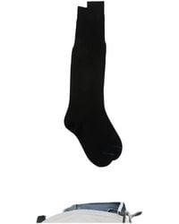 ANT45 - Plain Long Fine-Knit Socks - Lyst