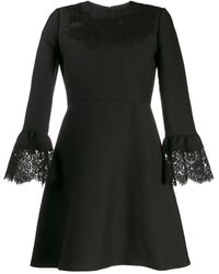 Valentino Garavani - Lace Insert Short Dress - Lyst