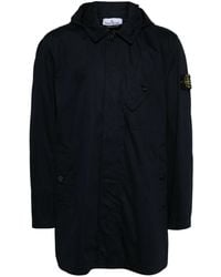 Stone Island - Compass-Badge Cotton Hooded Jacket - Lyst