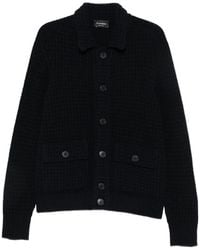 AROVESCIO - Waffle-Knit Button-Up Jacket - Lyst