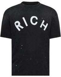 John Richmond - Printed-Logo Distressed T-Shirt - Lyst