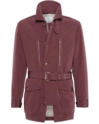 Brunello Cucinelli - Belted Safari Jacket - Lyst