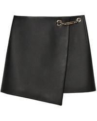 John Richmond - Chain-Detail Leather Shorts - Lyst