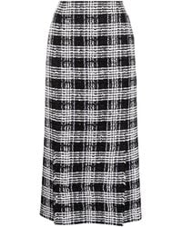 Thom Browne - Jupe Mi-Longue À Carreaux - Lyst