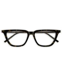 Saint Laurent - Sulpice Thin Brille Mit Eckigem Gestell - Lyst