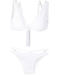 Amir Slama - Open-Knit Layered Bikini Set - Lyst