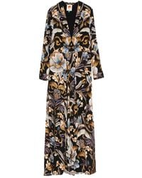 FARM Rio - Snake Garden Kleid mit Blumen-Print - Lyst
