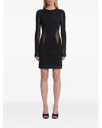The Attico - Mini Dress With Tulle Inserts - Lyst