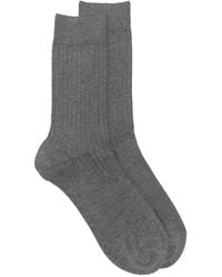ANT45 - Urbana Short Ribbed-Knit Socks - Lyst