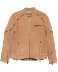 Patrizia Pepe - Chaqueta con detalle de cadena - Lyst
