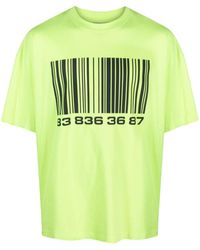 VTMNTS - Camiseta con motivo de código de barras - Lyst