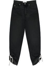 Area - Crystal-Knot Jeans - Lyst