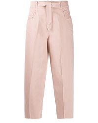 Pinko ベルテッド テーパードパンツ - ピンク