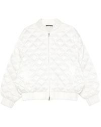 RAXXY - Quilted-Pattern Bomber Jacket - Lyst