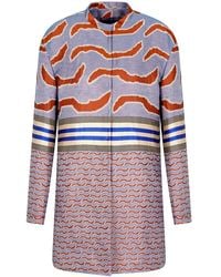 Giorgio Armani - Patterned-Jacquard Coat - Lyst