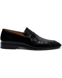 Jil Sander - Mocassins En Cuir À Bout Rond - Lyst