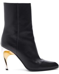Alexander McQueen - Armadillo 100 Leather Ankle Boots - Lyst