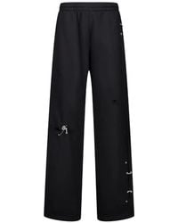 we11done - Piercing-Detail Track Pants - Lyst