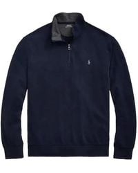 Polo Ralph Lauren - Quarter-Zip Knit Polo Shirt - Lyst