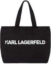 KARL LAGERFELD - Logo Extra Large Tote Bag - Lyst