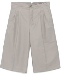 Ami Paris - Shorts Met Plooidetail - Lyst