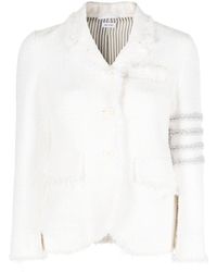Thom Browne - 4-bar Tweed Jacket - Lyst