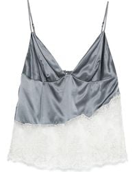 Elisabetta Franchi - Lace-Detail Top - Lyst