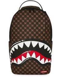 Sprayground - Shark Mouth Checkered Backpack - Lyst