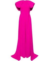 Saiid Kobeisy - Crepe Jumpsuit With Back Overskirt - Lyst