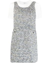 B+ AB - Tweed Sleeveless Mini Dress - Lyst