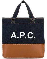 A.P.C. - Borsa Tote Axel Mini - Lyst