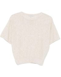 Antonelli - Zagara Sequin-Embellished Top - Lyst